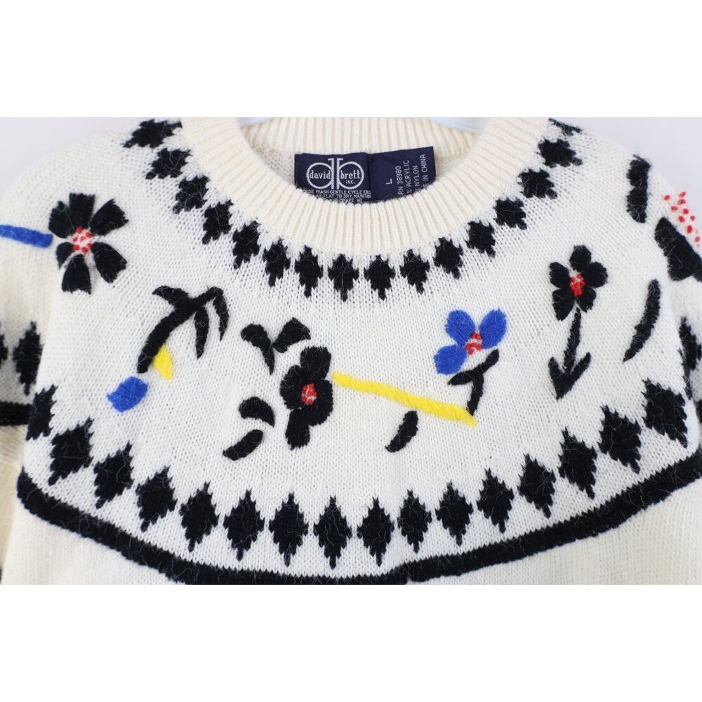 Vintage 70s Streetwear Womens Large Embroidered A… - image 5